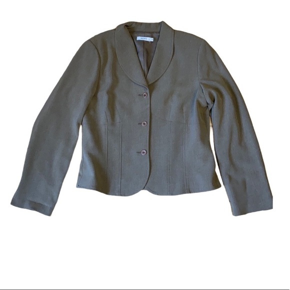 Vintage cropped Blazer with Shoulder Pads Size 10 - Picture 1 of 9